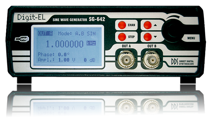 Двухканальный генератор синусоидального сигнала SG-642